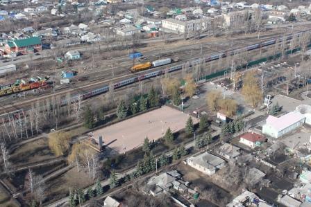 пгт. Каменка с высоты птичьего полета